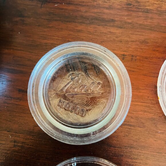 Vintage Glass Ball & Atlas Jar Lids Glass Canning Jar Lot of 6 - Picture 3 of 9